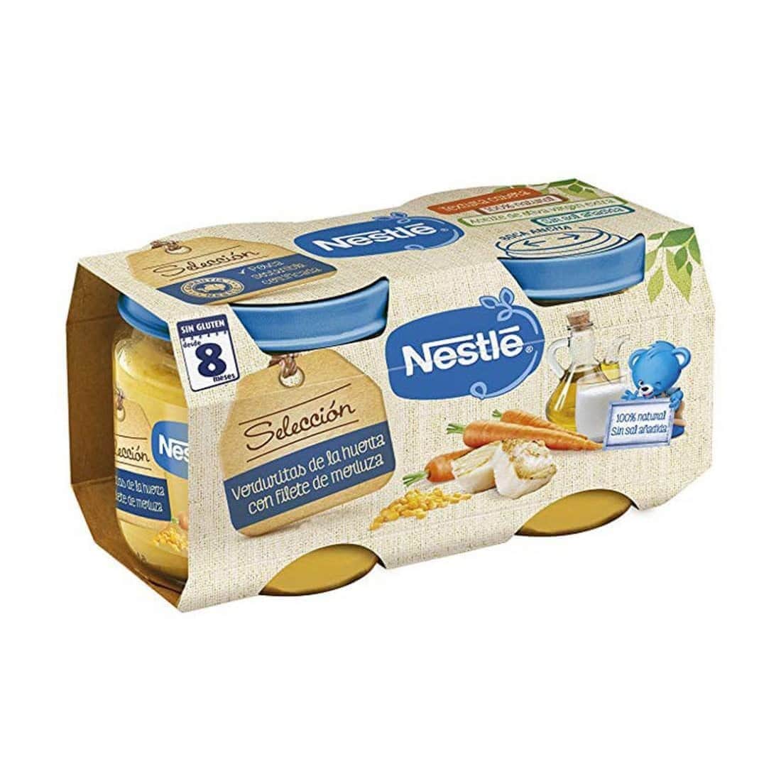Nestlé Naturnes Verduras con Merluza 2x200g