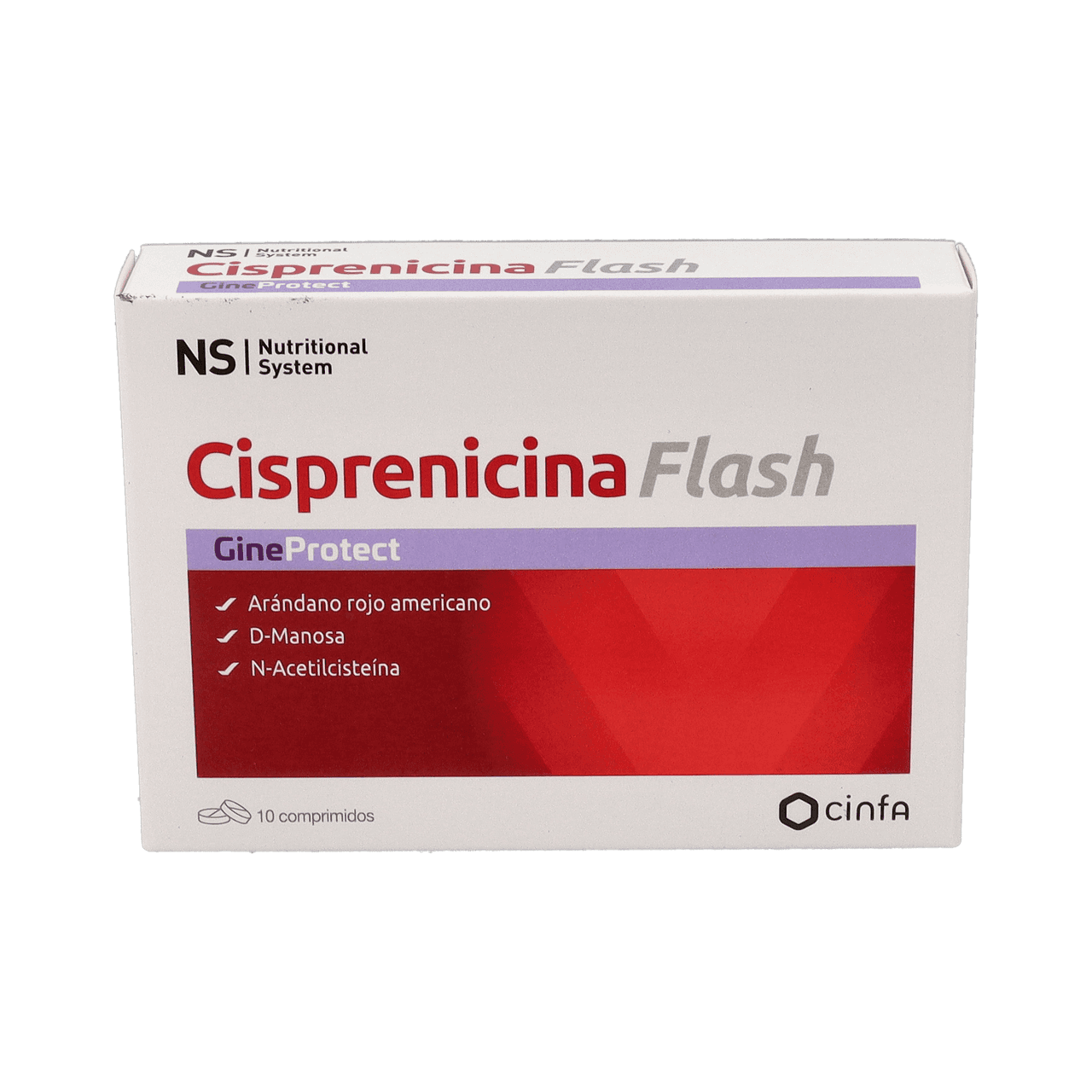 NS Nutritional System Gineprotect Cisprenicina Flash 10 comprimidos